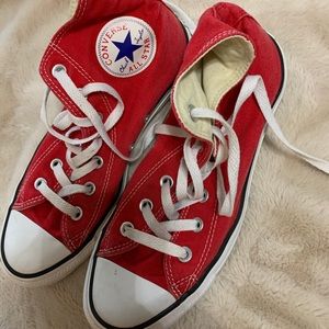 Red High Top Converse